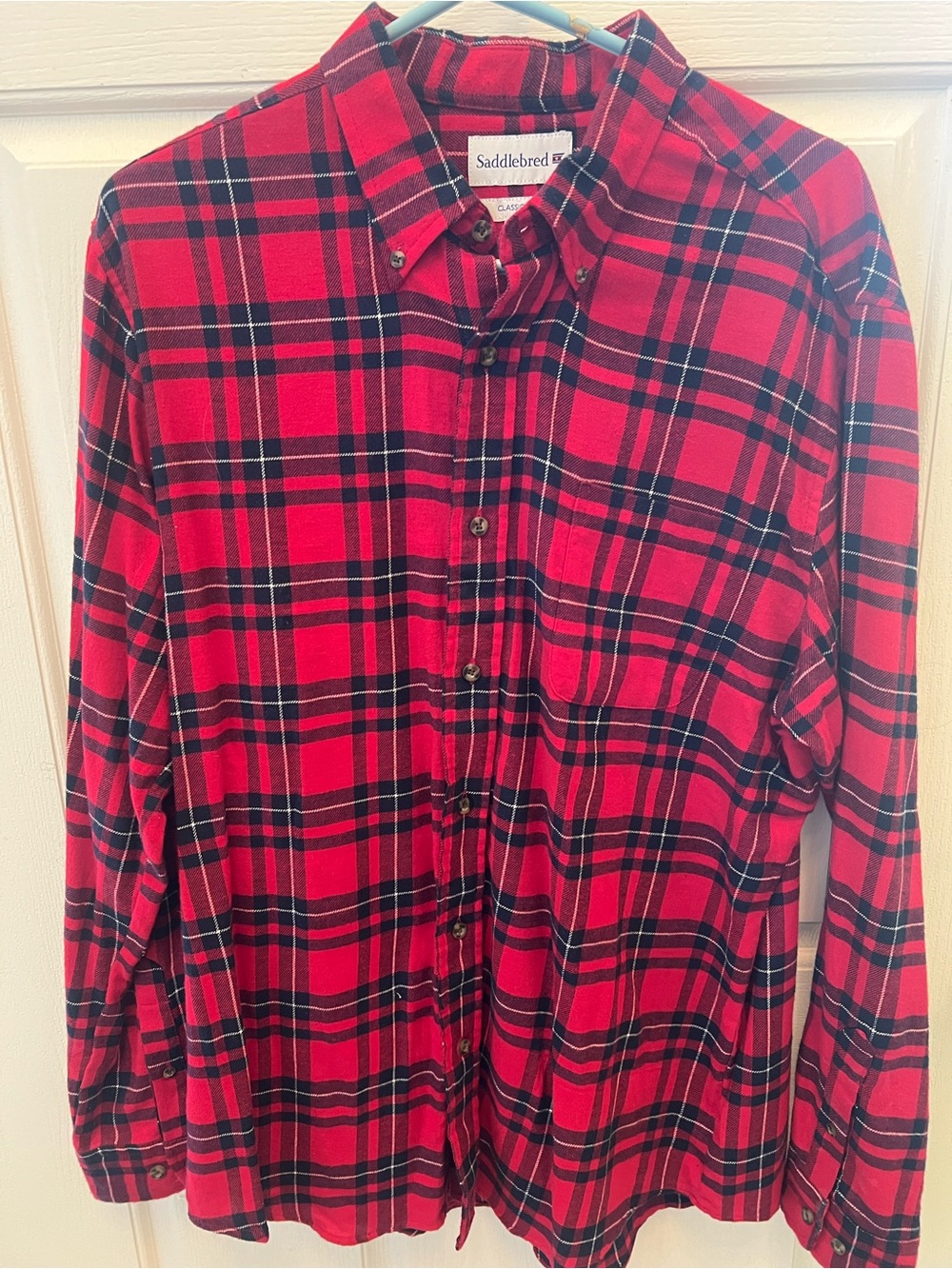 Saddlebred Red and Black Plaid Shirt